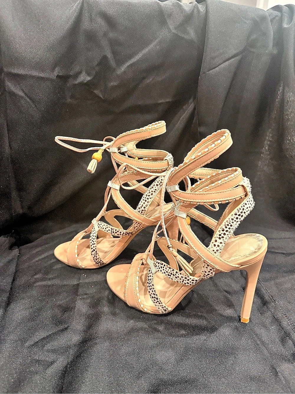 Dolce Vita Strappy Rhinestone 4” Heel - Sz. 7.5